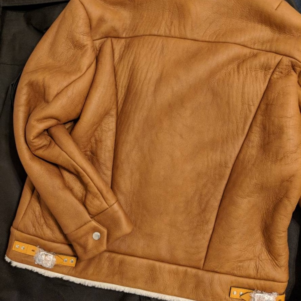 Rag & Bone Natalie Shearling Jacket M - Picture 5 of 8